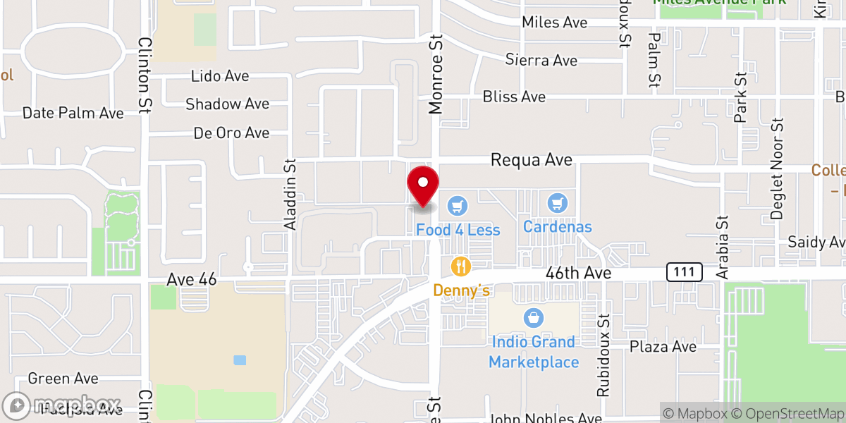 Map showing location of Faith Hope & Love Church