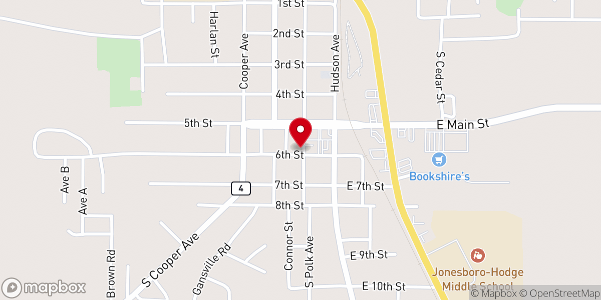 Map showing location of Truth Fellowship Baptist Church