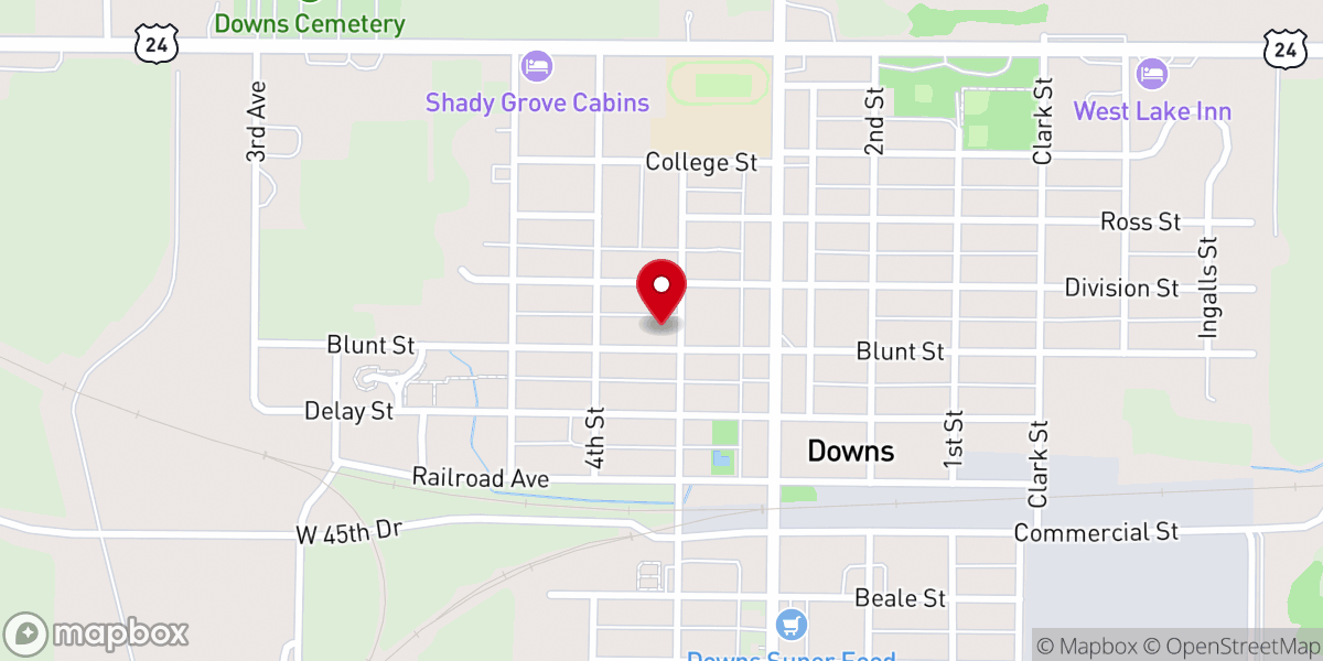 Map showing location of Lighthouse Community Church