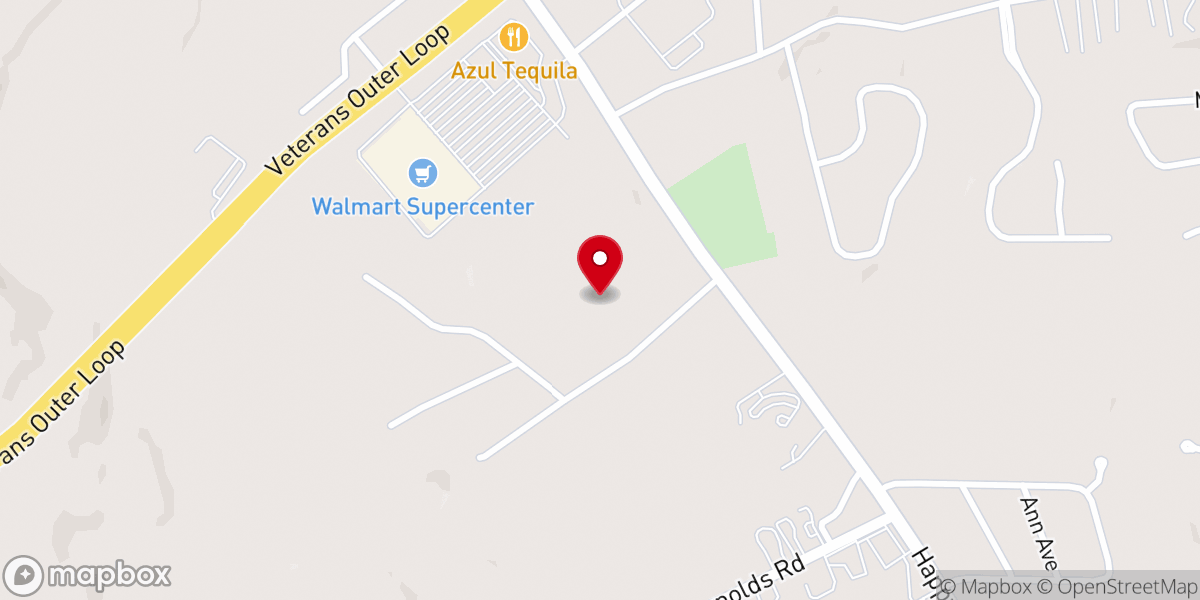 Map showing location of Immanuel Baptist Church