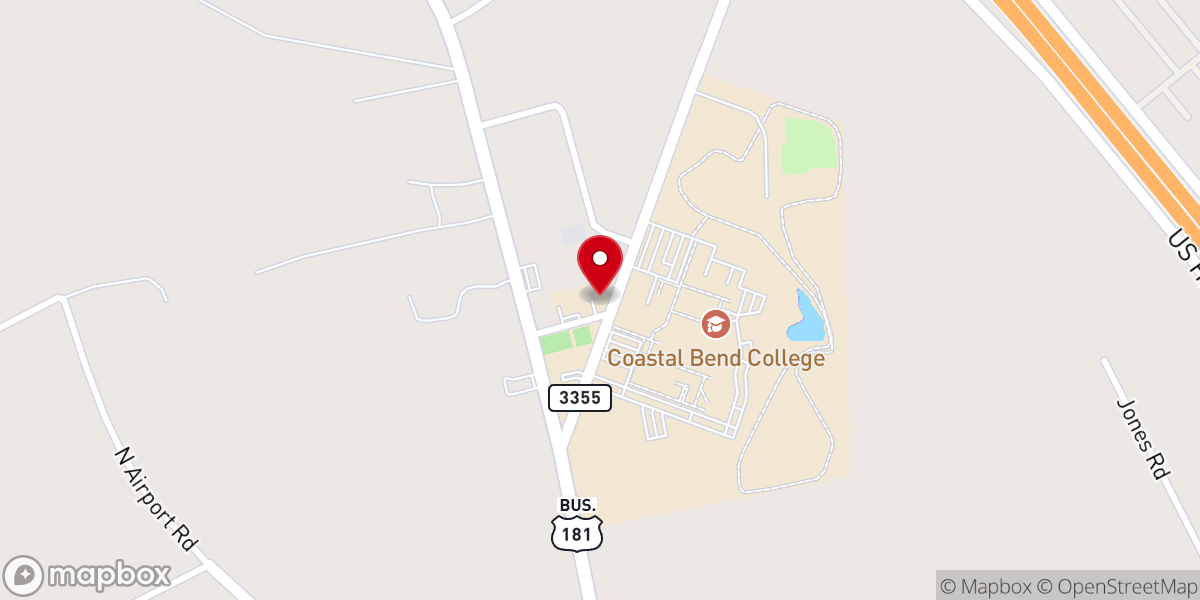 Map showing location of Blanco Baptist Association