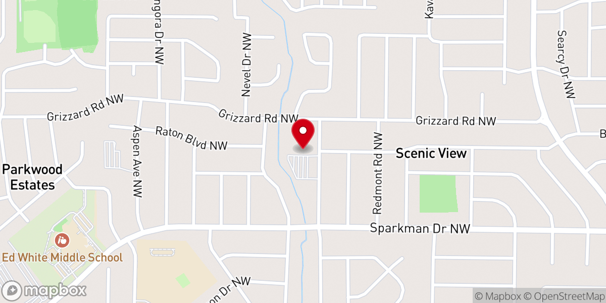 Map showing location of Our Lady Queen of the Universe Church