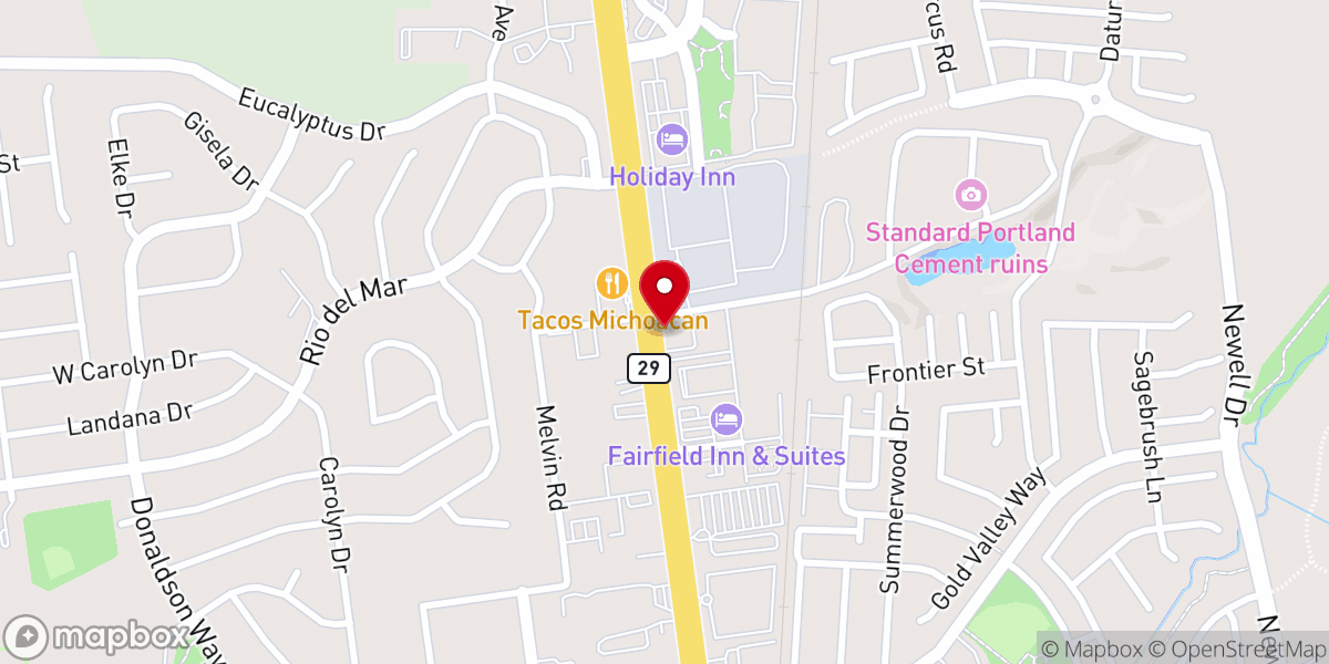 Map showing location of Holy Ground Christian Center