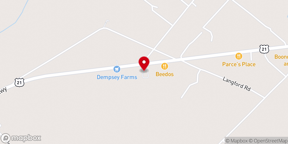 Map showing location of St Helena Baptist Church