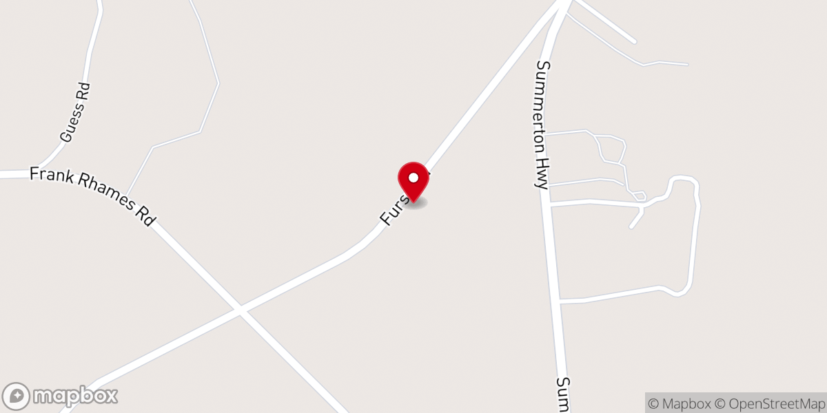 Map showing location of Friendship Church
