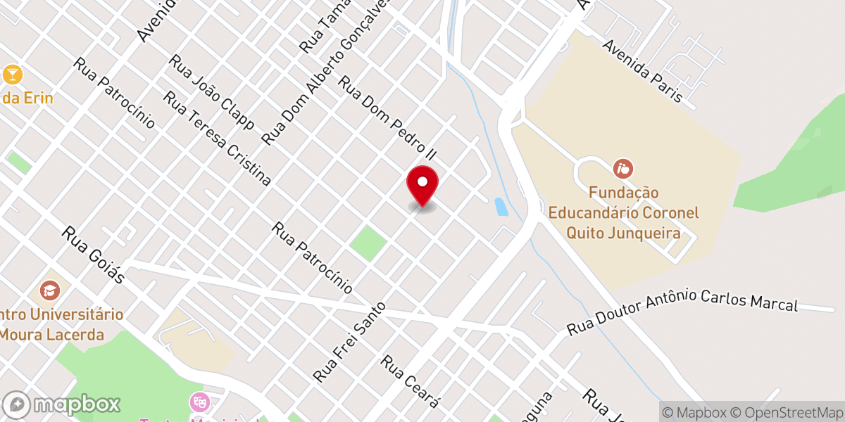 Map showing location of Igreja Batista Ribeirão Preto