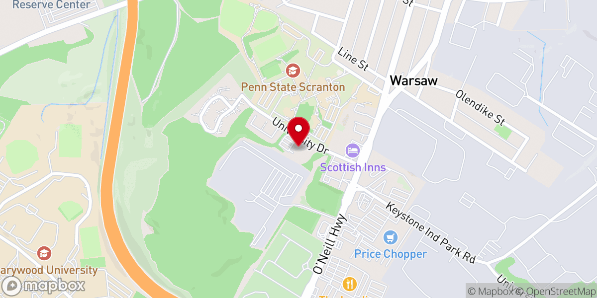 Map showing location of Grace Bible Church