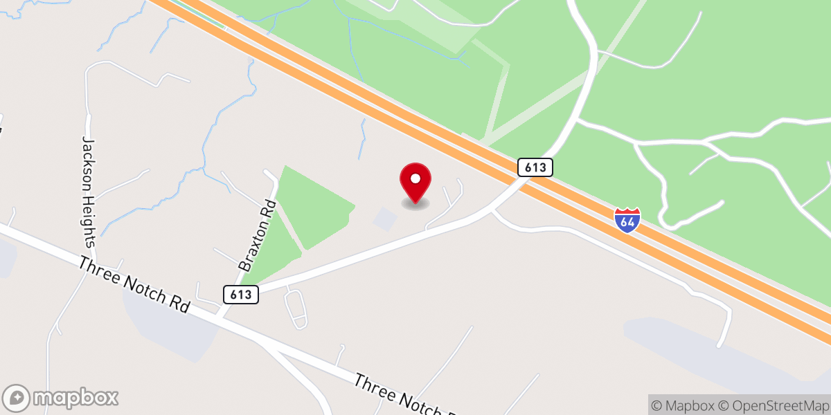Map showing location of Crossroads Community Church