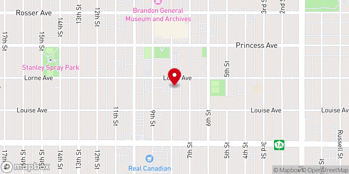 Map showing location of BAPS Shri Swaminarayan Mandir, Brandon
