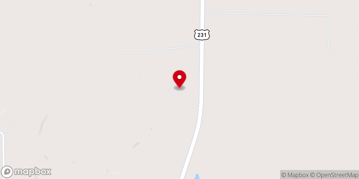 Map showing location of Greencastle Foursquare Church
