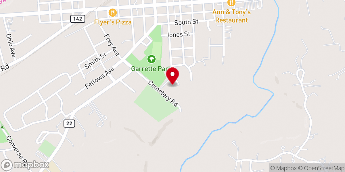 Map showing location of West Jefferson Community Center