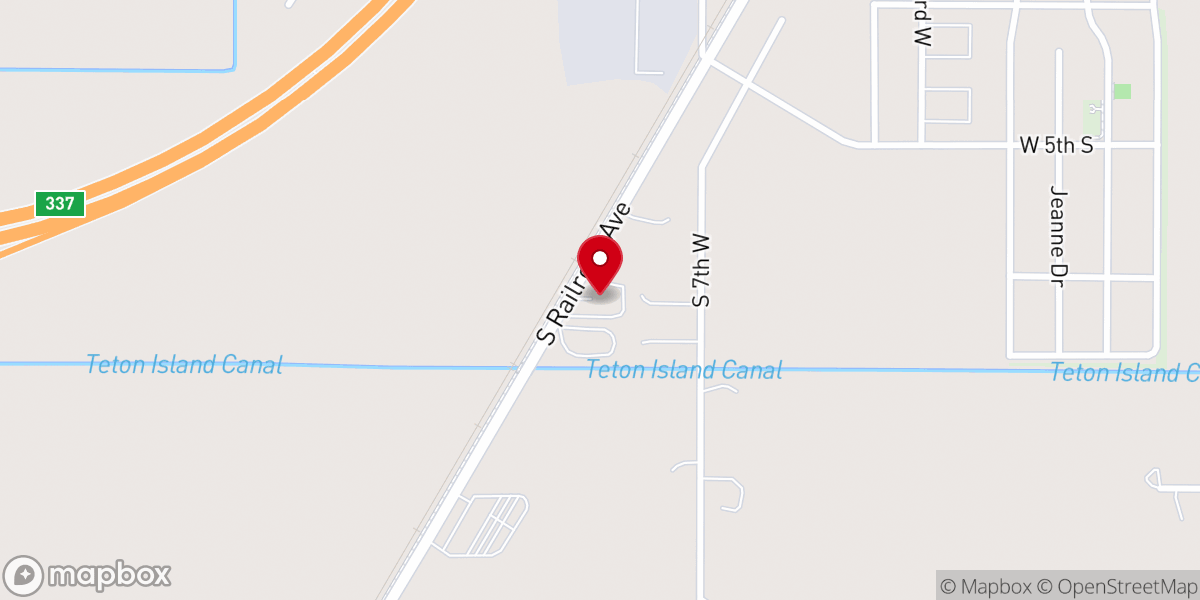 Map showing location of Lighthouse Bible Baptist