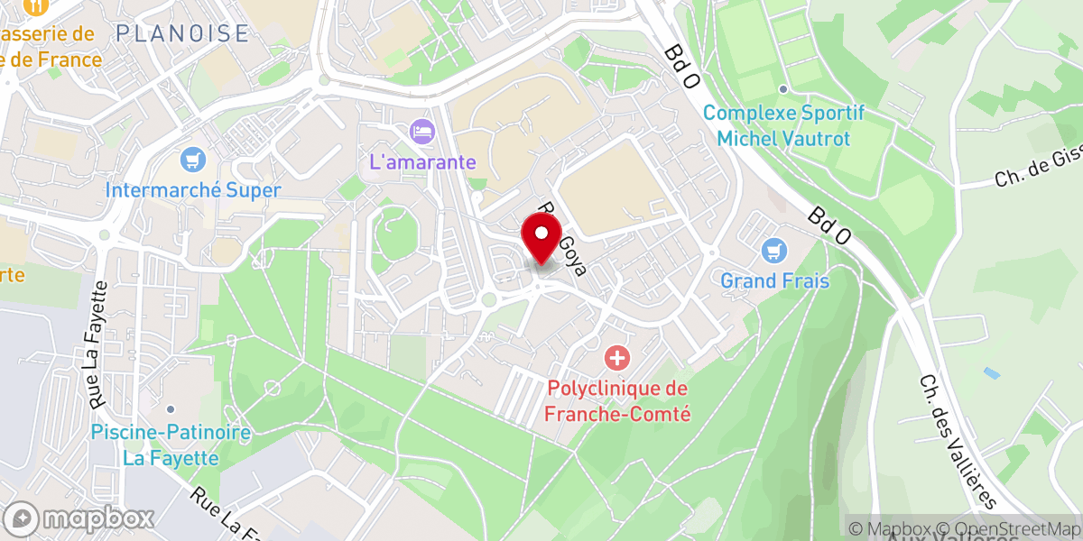 Map showing location of Église Cépée Besançon - Une église nouvelle génération !