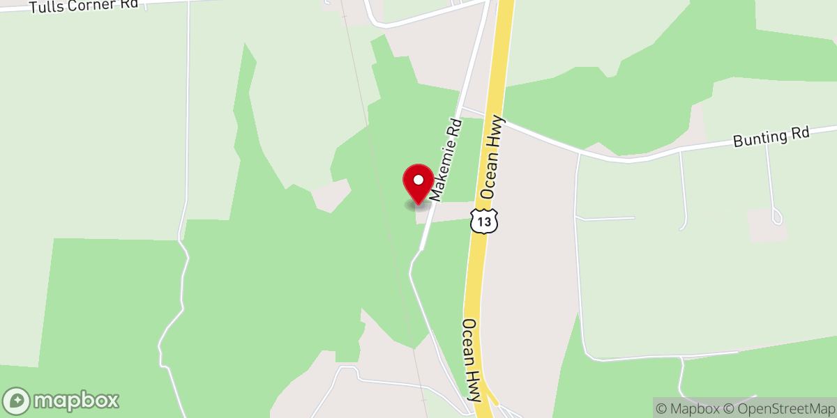 Map showing location of Beaver Dam Presbyterian Church