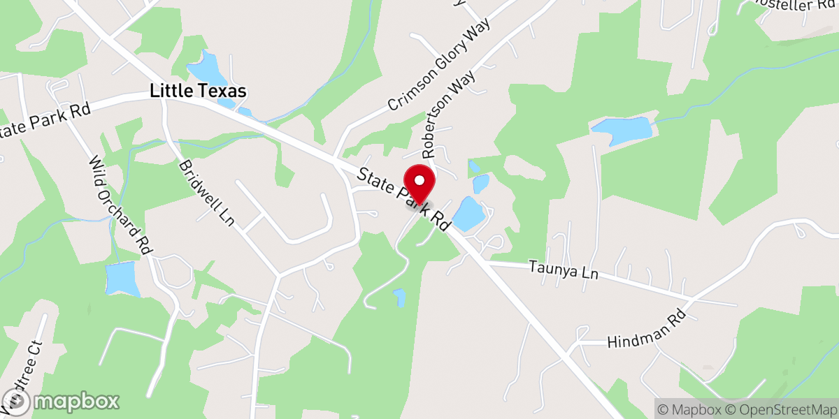 Map showing location of Rebirth Retreat Center