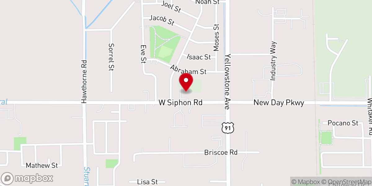 Map showing location of Gate City Christian Church