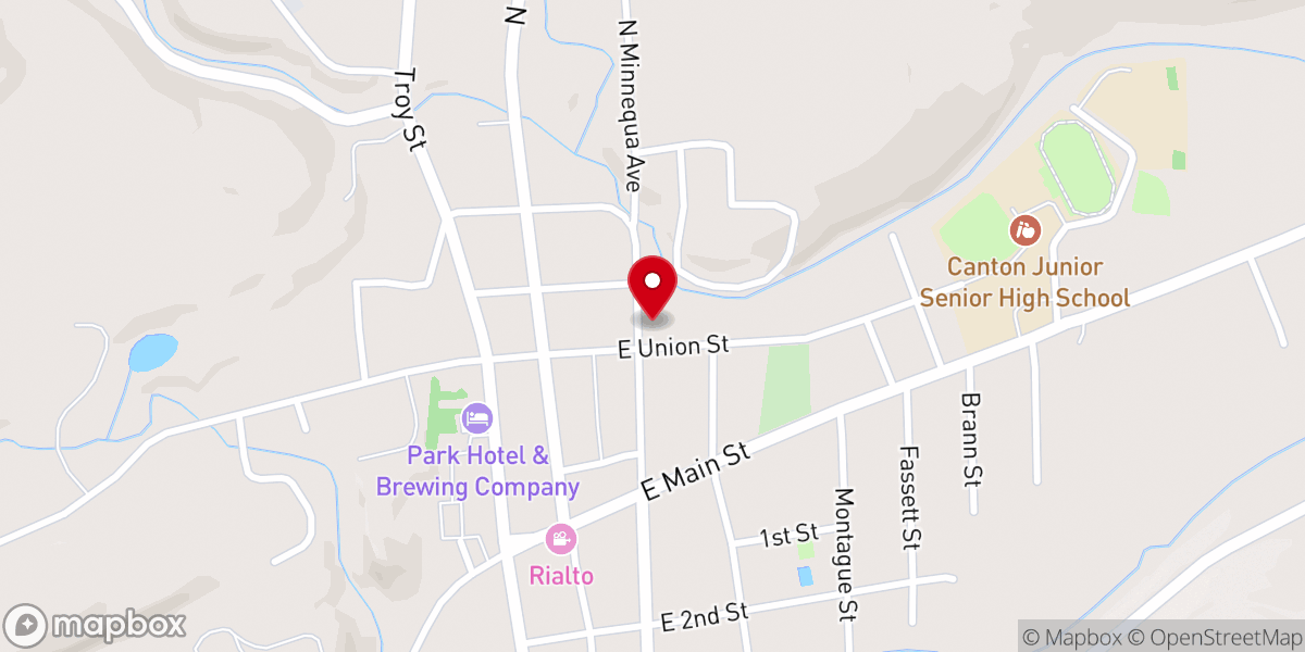 Map showing location of Church of Christ