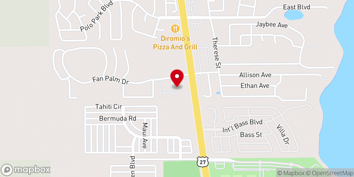 Map showing location of Cornerstone Church