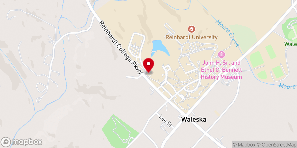 Map showing location of Waleska UMC