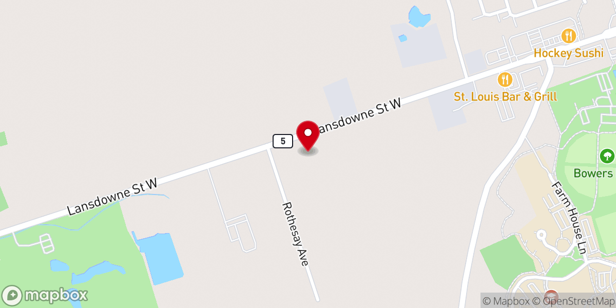 Map showing location of Victory Baptist Church