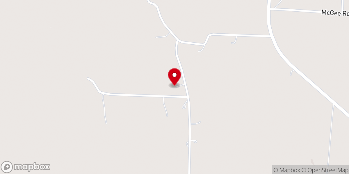 Map showing location of Pleasant Hill Church