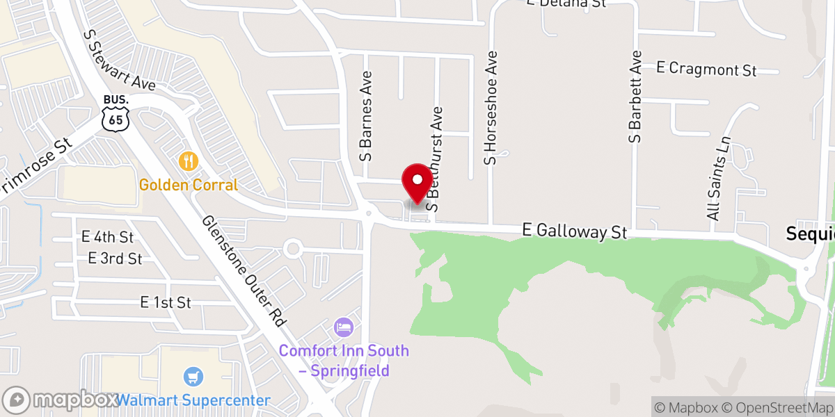 Map showing location of Mission Hills Church of Christ