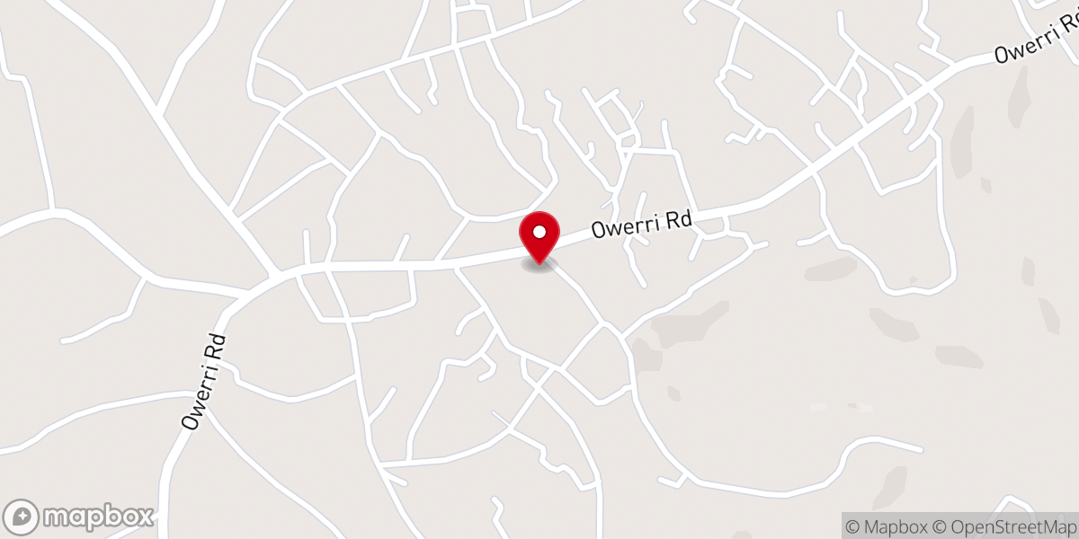 Map showing location of St Matthew's Anglican Church, Ozubulu