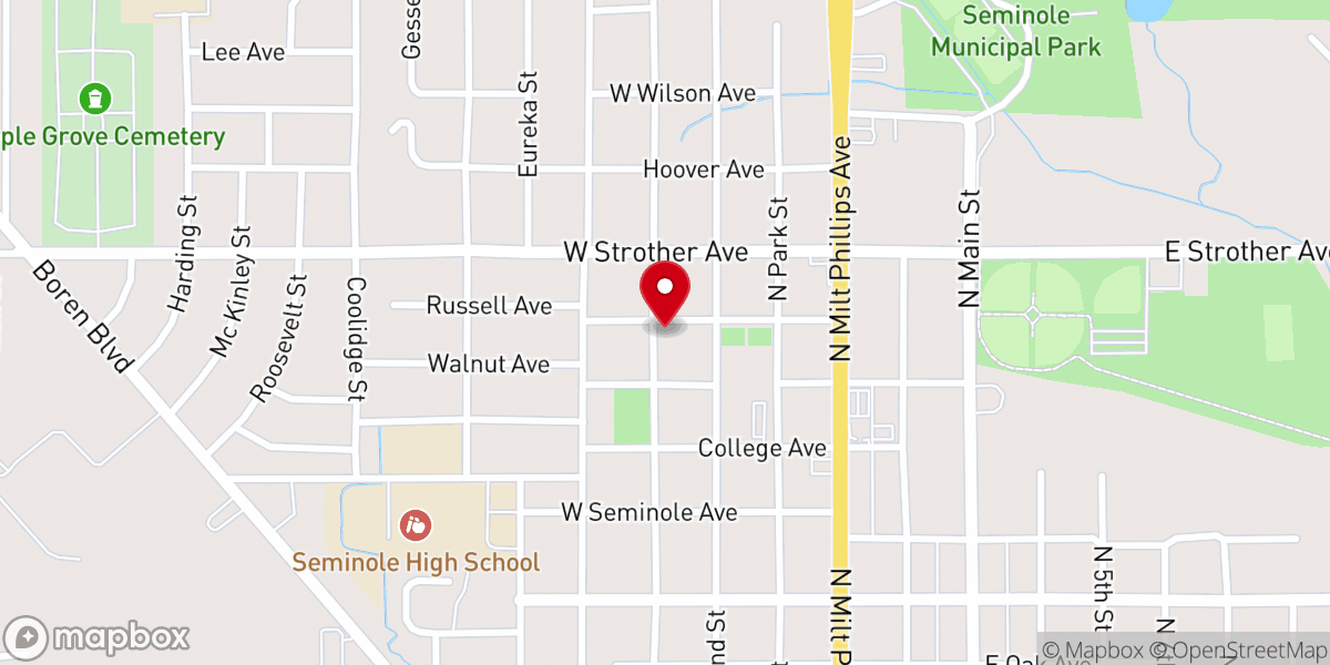 Map showing location of God's Assembly Church