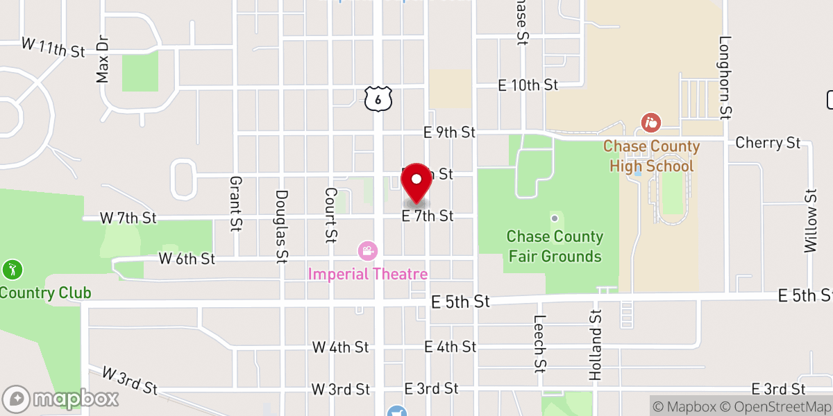 Map showing location of St Patrick's Catholic Church