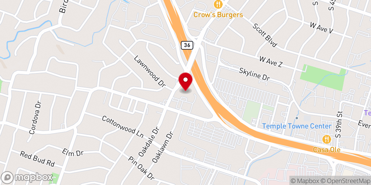 Map showing location of St Luke Catholic Church
