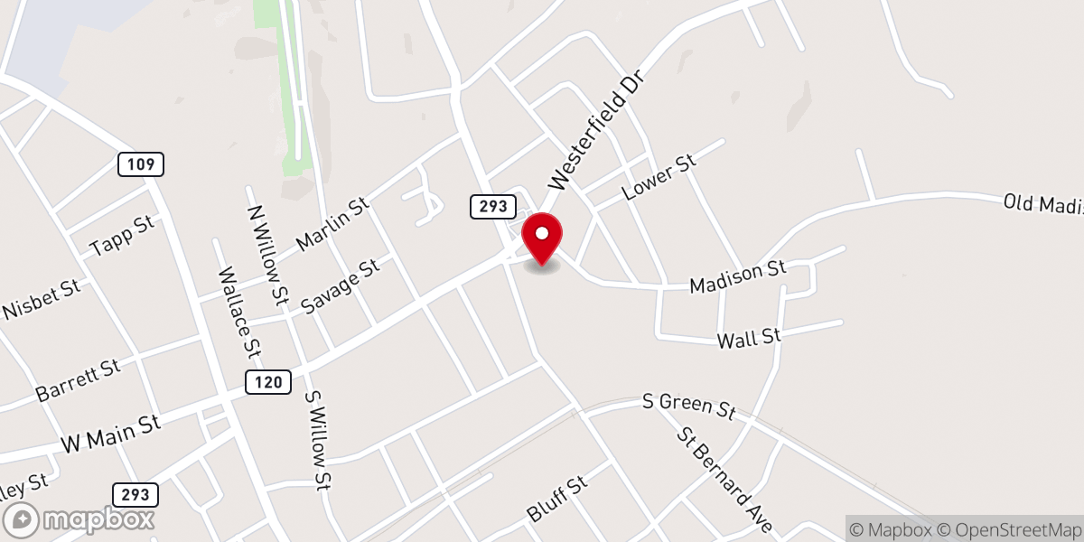 Map showing location of Dominion Christian Center