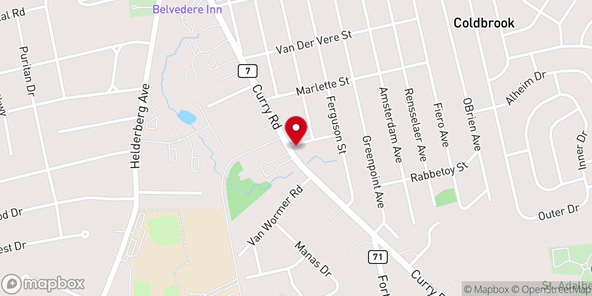 Map showing location of Pilgrim Holiness Church
