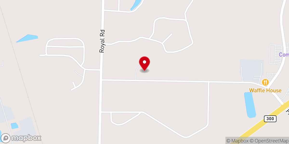 Map showing location of First Baptist Church