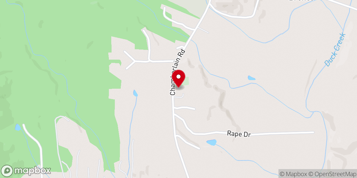 Map showing location of Fairview South Baptist Church