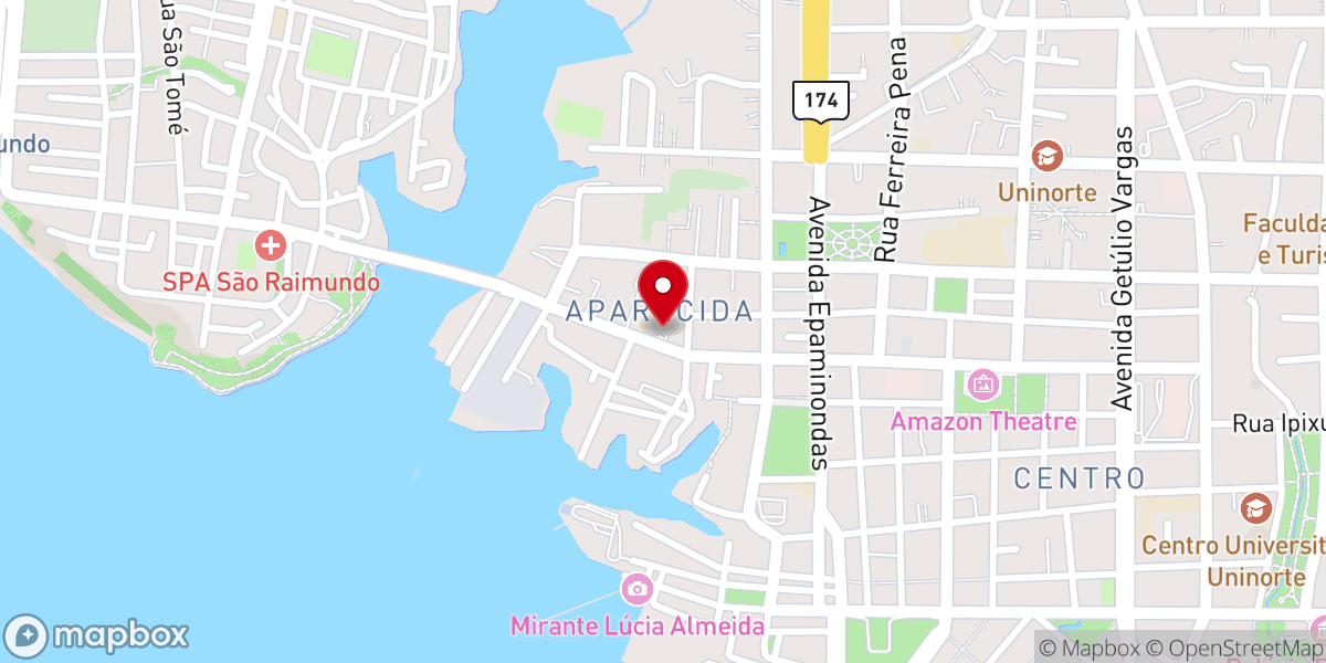 Map showing location of Santuário Nossa Senhora Aparecida