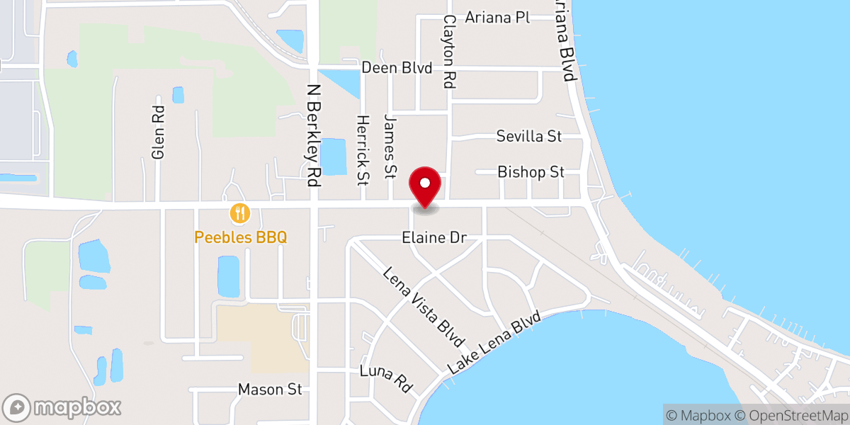 Map showing location of Westside Missionary Baptist Church