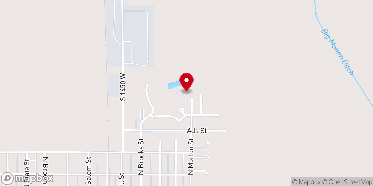 Map showing location of Apostolic Christian Fellowship Hall