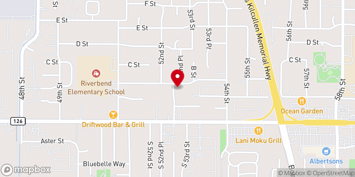 Map showing location of Wayside Open Bible Chapel