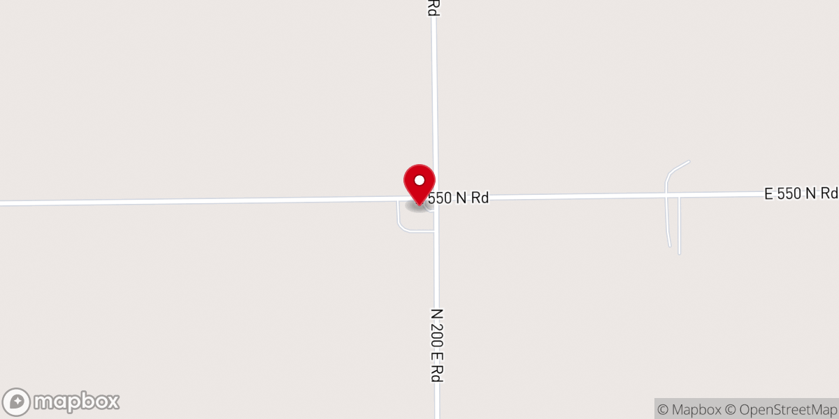 Map showing location of Ebenezer United Methodist Church