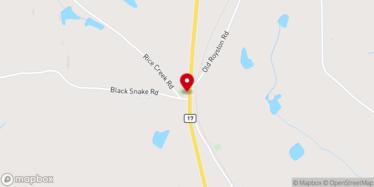Map showing location of The Creek Church