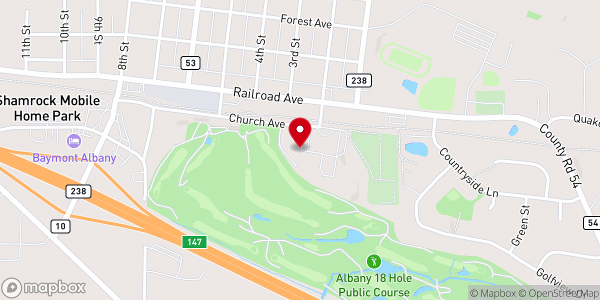 Map showing location of Mother of Mercy