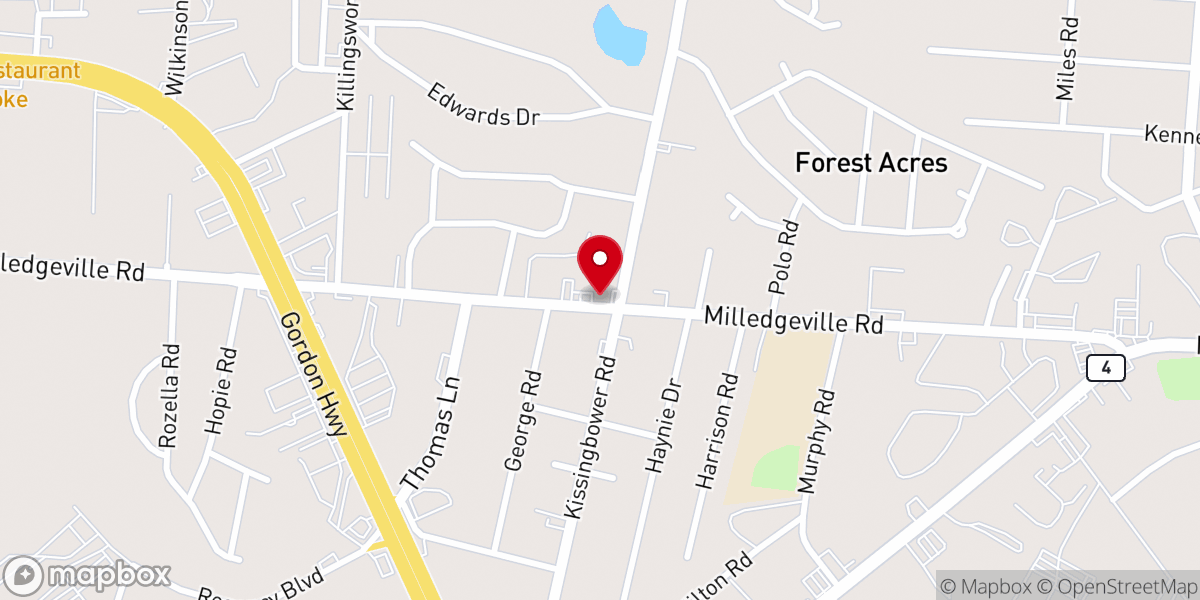Map showing location of Mann-Mize Fellowship Church