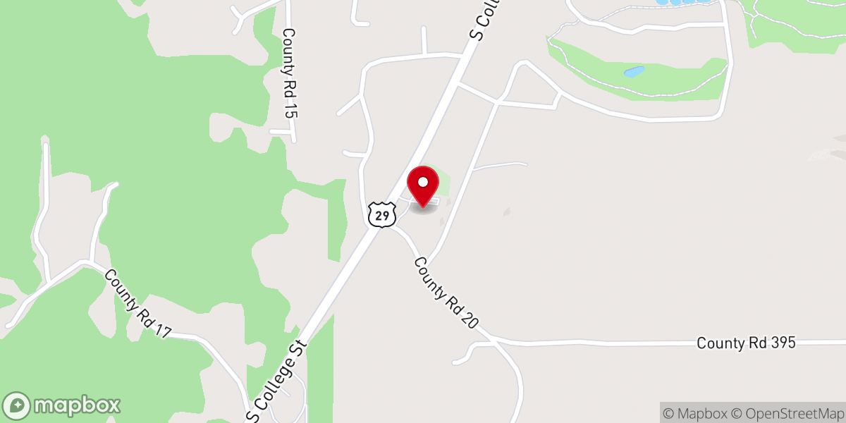 Map showing location of Mount Vernon Missionary Baptist Church