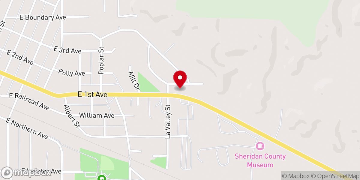 Map showing location of First Baptist Church