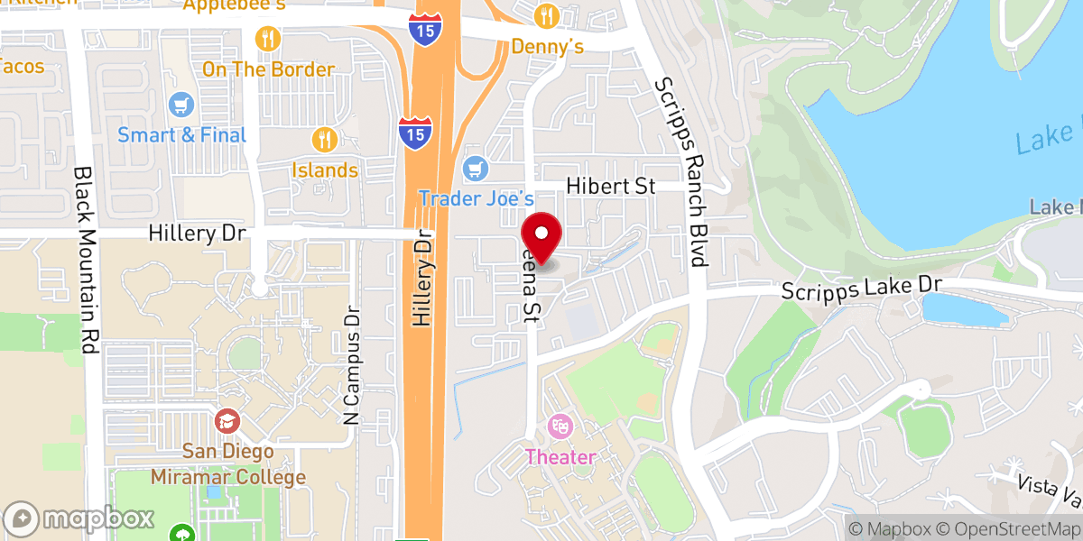 Map showing location of Canyon Springs Church