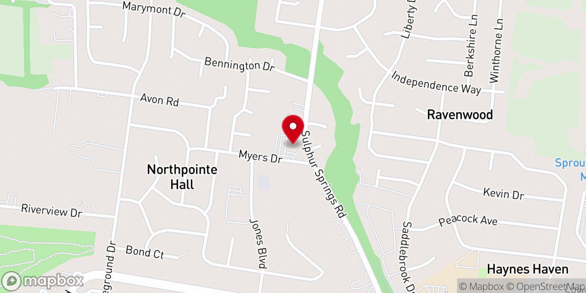 Map showing location of Bethel Murfreesboro