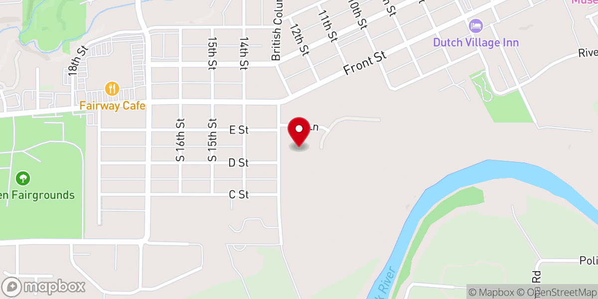 Map showing location of New Way Ministries, Lynden, WA