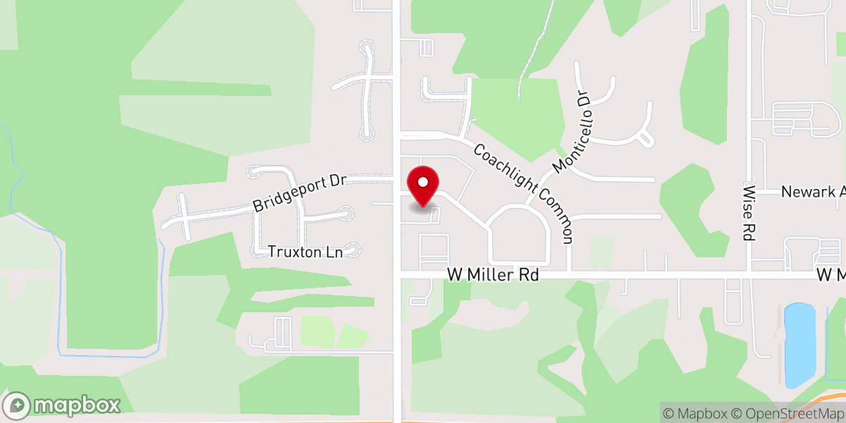 Map showing location of New Hope Church in God in Christ