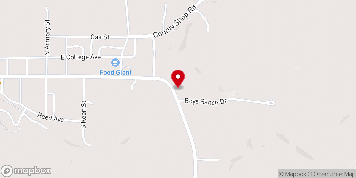 Map showing location of Harvest Time Ministries