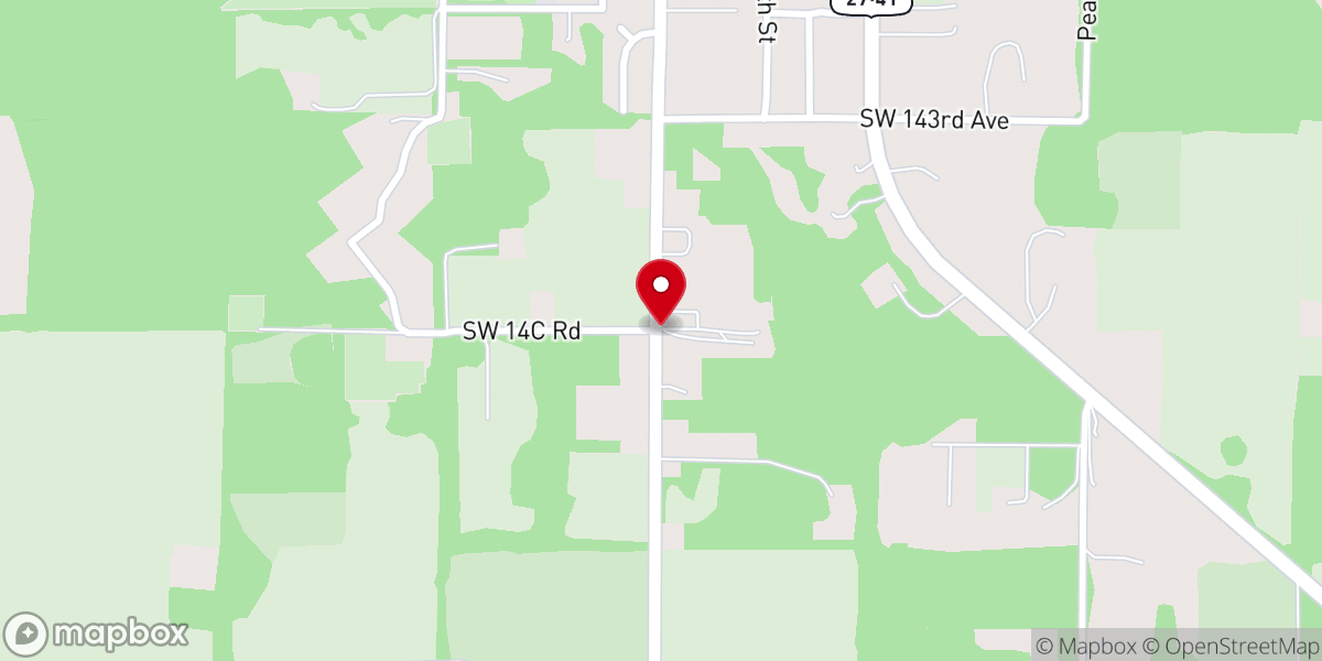 Map showing location of St Matthews Baptist Church